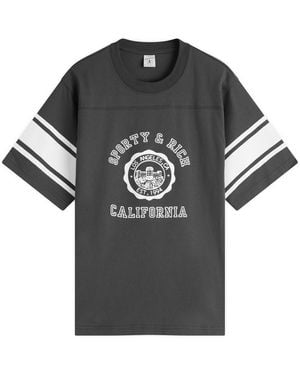 Sporty & Rich California Emblem Rugby T-Shirt - Black