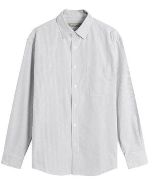 FRIZMWORKS Og Stripe Oversized Shirt - White