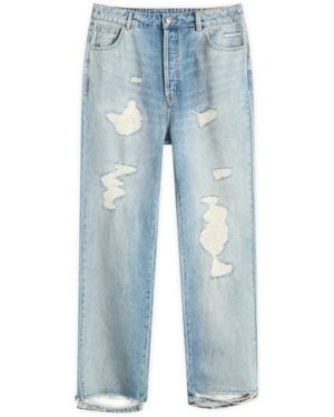 Cole Buxton Repaired Jeans - Blue