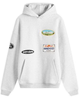 Annie Hood Patch Hoodie - White