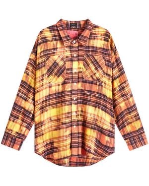 R13 Drop Neck Workshirt - Orange