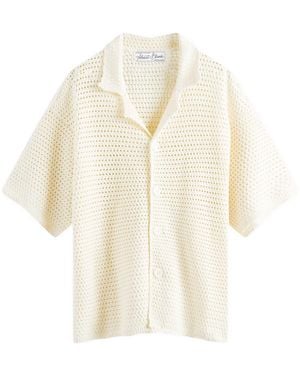 About Blank Mesh Knit Vacation Shirt - Natural