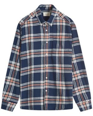 Forét Hornet Flannel Shirt - Blue