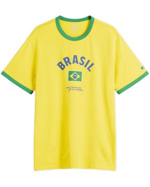 Levi's Brasil Retro Ringer T-Shirt - Yellow