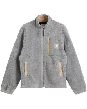 Butter Goods Terrain Highpile Fleece Jacket - Grey