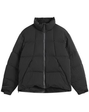 Goldwin Dope Dyed Ripple Nylon Down Jacket - Black