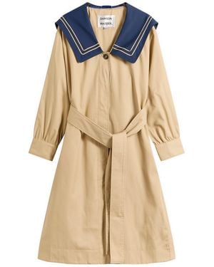 Damson Madder Ella Trench Coat - Blue