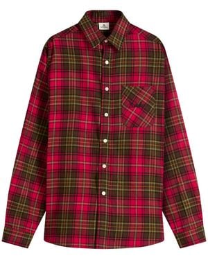 SUNDAYFRUITMARKET Sunday Check Shirt - Red