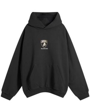 Balenciaga Automobili Lamborghini Medium Fit Hoodie - Black
