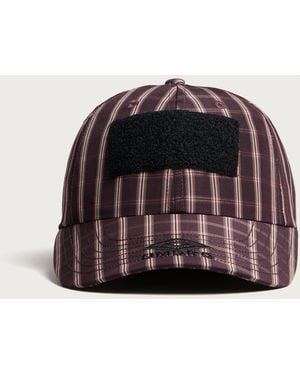 Umbro by Slam Jam Checked Hazard Cap - Red