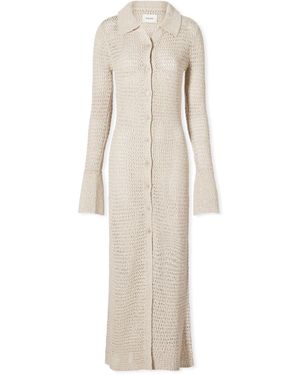 Holzweiler Cenci Crochet Knit Dress - Natural