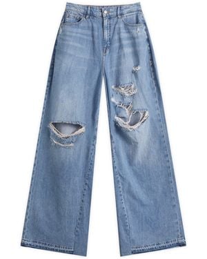 GOOD AMERICAN Good Ease Relaxed Jeans - Blue