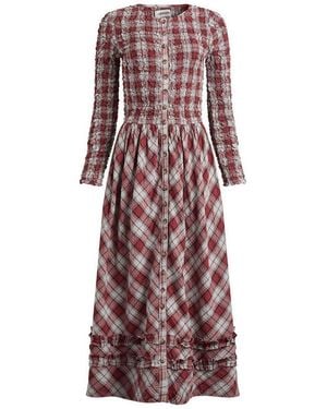 Damson Madder Posey Cardi Midi Dress - Purple