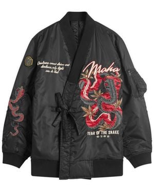 Maharishi Year Of The Snake Ma-1 Kimono Jacket - Black