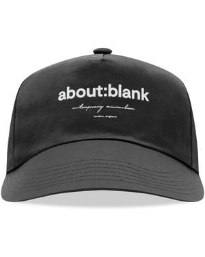 About Blank Box Logo Cap - Black