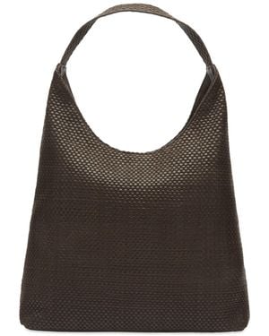 St. Agni Lattice Weave Large Tote - Brown