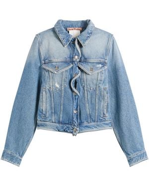 Acne Studios Oleag Vintage Wiggle Denim Jacket - Blue