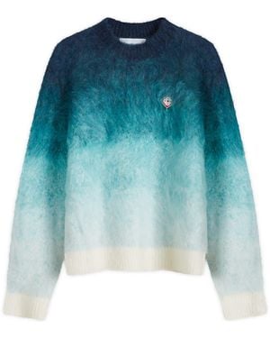CASABLANCA Gradient Mohair Jumper - Blue