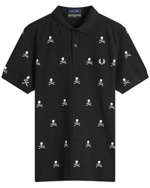 Fred Perry X Mastermind Skull Polo Shirt - Black