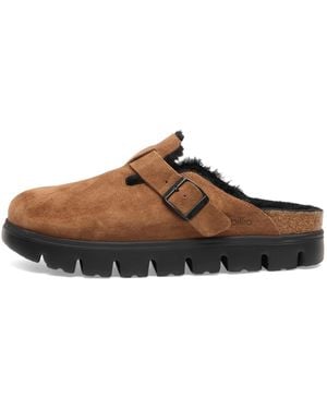 Birkenstock Boston Chunky Shearling Clog - Brown