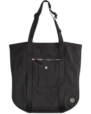 Stone Island Nylon Metal Tote Bag - Black