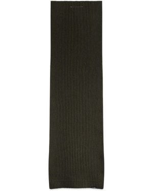 Maison Margiela Mm6 Rib Knit Scarf - Green