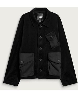 Y-3 Velvet Corduroy Utility Blouson - Black