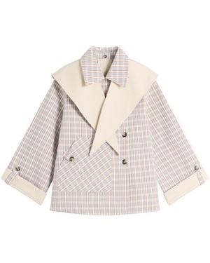 Damson Madder Jerry Reversible Crop Trench Coat - Natural