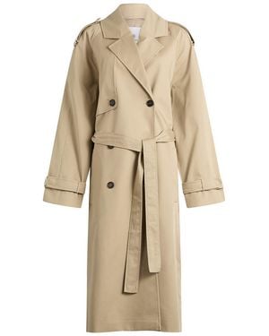 Anine Bing Rickie Maxi Trench Coat - Natural