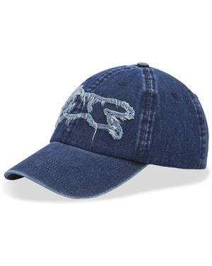 ICECREAM Distressed Running Dog Dad Cap - Blue