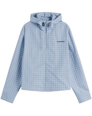 Acne Studios Ofass Check Jacket - Blue