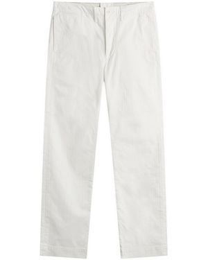 RRL Officer's Herringbone Chinos - White