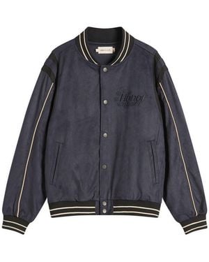 Honor The Gift Oil Head Varisty Jacket - Black