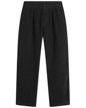 Universal Works Cat Cord Pleated Track Pant - Grey