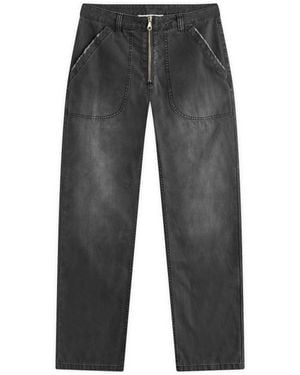 Cole Buxton Canvas Carpenter Trousers - Grey