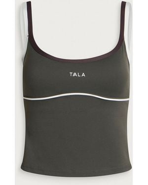 Tala Skinluxe Contrast Double Strap Vest - Green