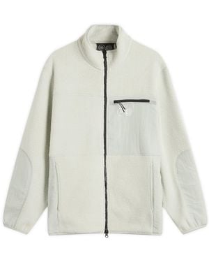 Purple Mountain Observatory Borg Sherpa Fleece Jacket - White