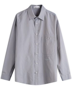 Stone Island Marina Oxford Overshirt - Grey