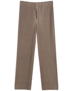 Homme Plissé Issey Miyake Homme Plissé Curve Pleat Trouser - Brown