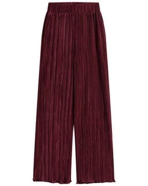 4th & Reckless Plisse Trousers - Red