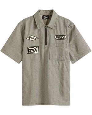 by Parra Work Later Short Sleeve Shirt - Grey