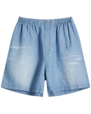Acne Studios Light Denim Shorts - Blue
