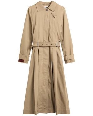 Damson Madder Sofia Pleated Trench Coat - Natural