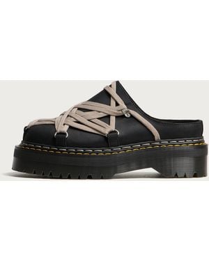 Rick Owens X Dr. Martens Quad Sole Megalace Mule - Black