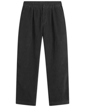 Universal Works Cat Cord Pleated Track Pant - Gray