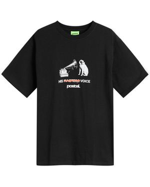 Postalco His Masters Voice T-Shirt - Black