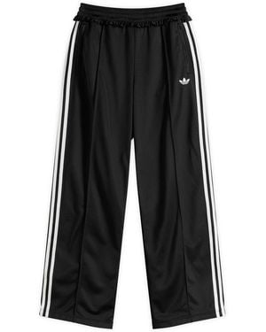 adidas Pleated Firebird Track Pant - Black