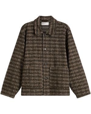 Universal Works Jacquard Knit Rams Jacket - Green