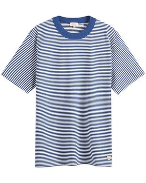 Armor Lux Fine Stripe T-Shirt - Blue