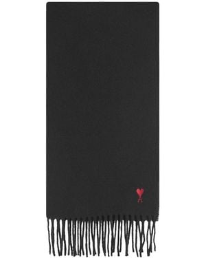 Ami Paris Wool Scarf - Black